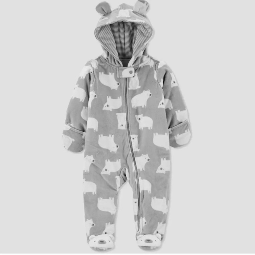 Simple Joys by Carter's Baby Footed Jumpsuit Pram, Thick Fleece Snowsuit